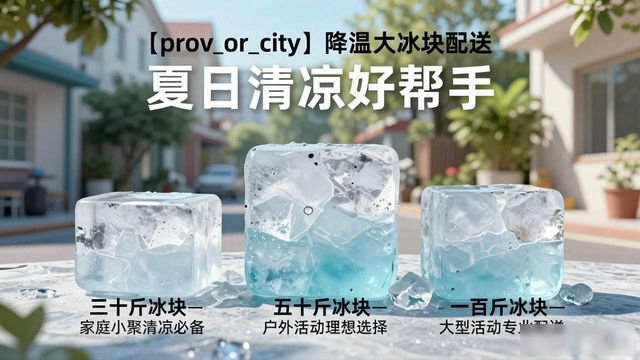 盐城降温大冰块配送_海鲜排档降温解决方案_高温天气大冰块配送